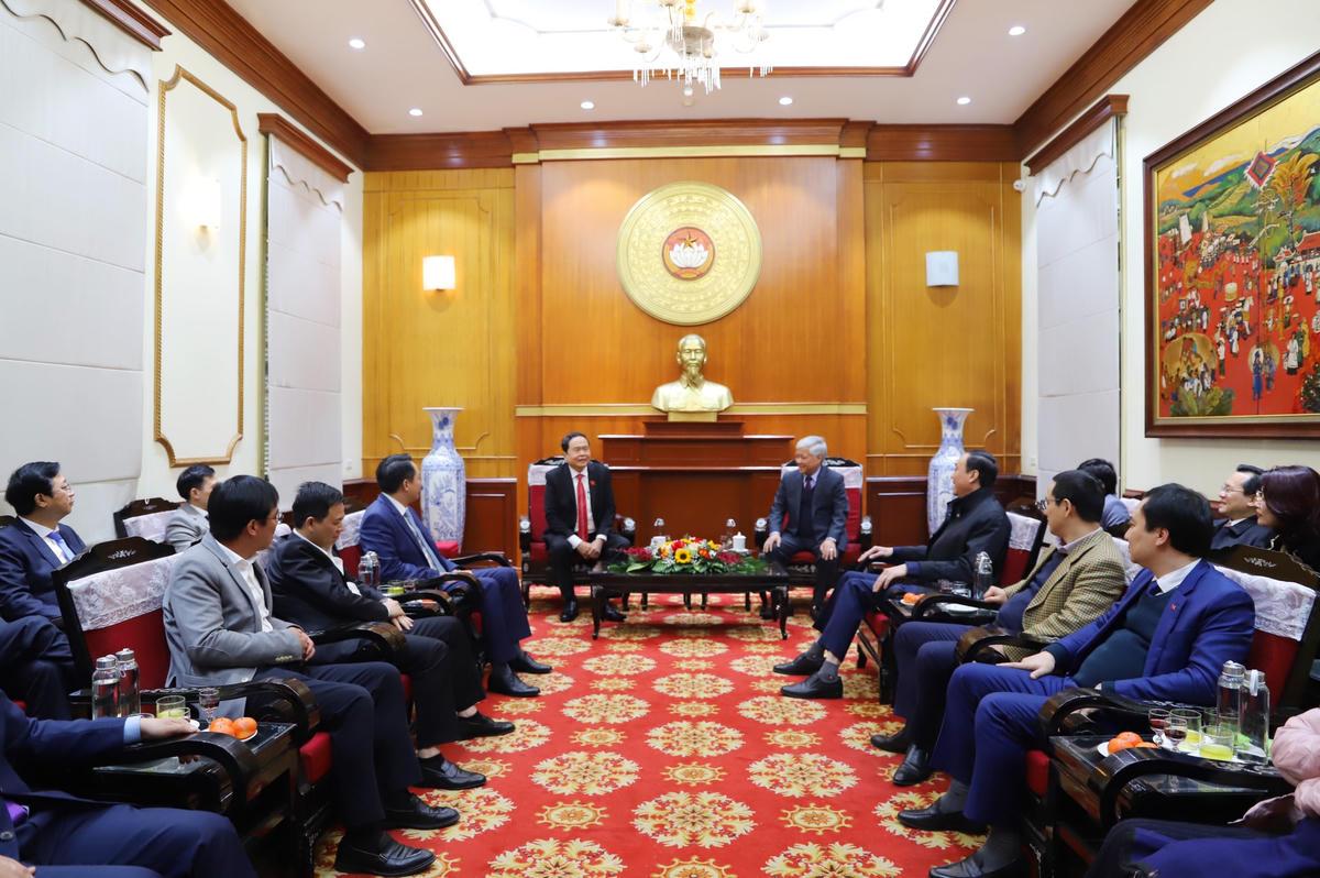 Phó Chủ tịch Thường trực Quốc hội Trần Thanh Mẫn thăm, chúc Tết UBTƯ MTTQ Việt Nam