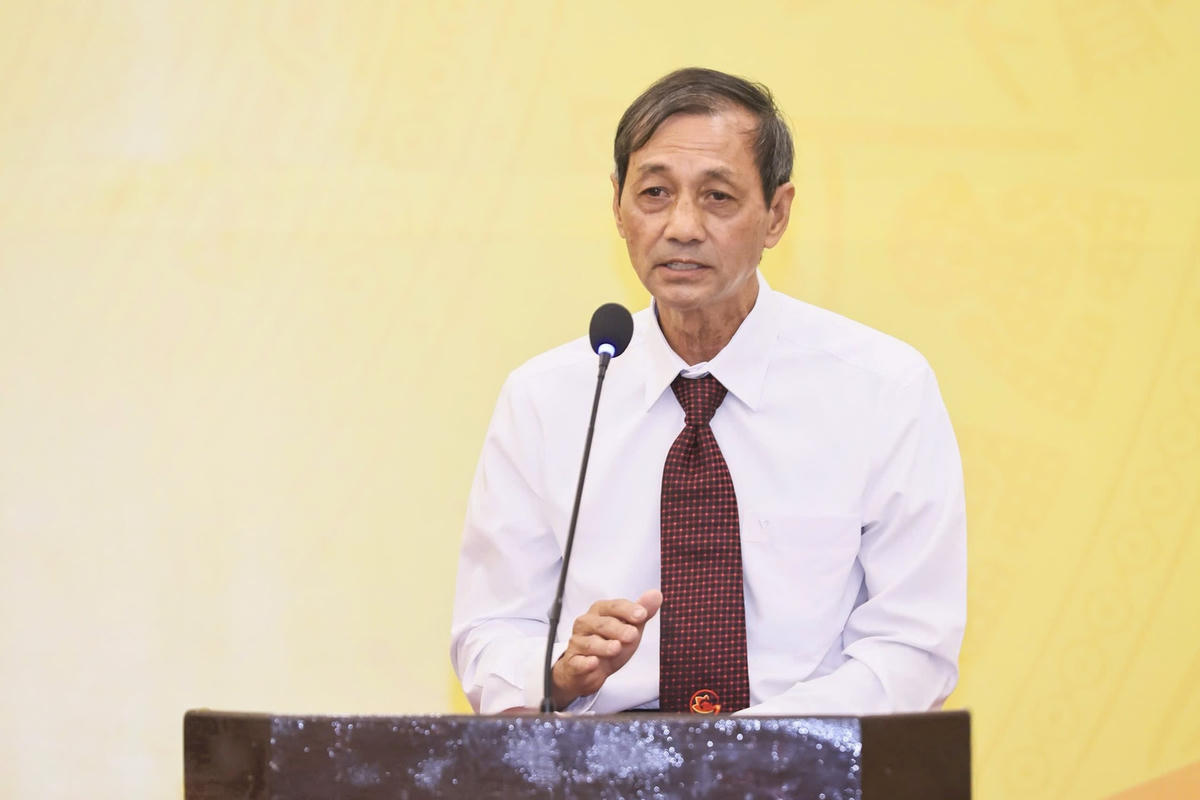 Ông Đặng Văn Khoa, Chủ tịch Hội Bảo trợ thiên nhiên và Môi trường TP. Hồ Chí Minh phát biểu tại Tổ.