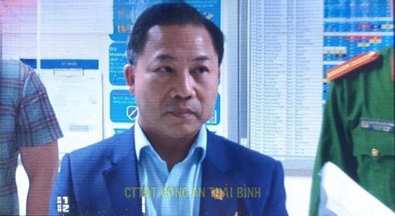 Ông Lưu Bình Nhưỡng khi bị bắt. Ảnh Công an tỉnh Thái Bình cung cấp.