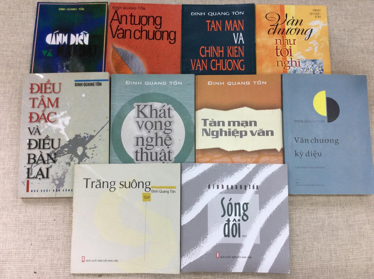 Một số tác phẩm của Đinh Quang Tốn.  