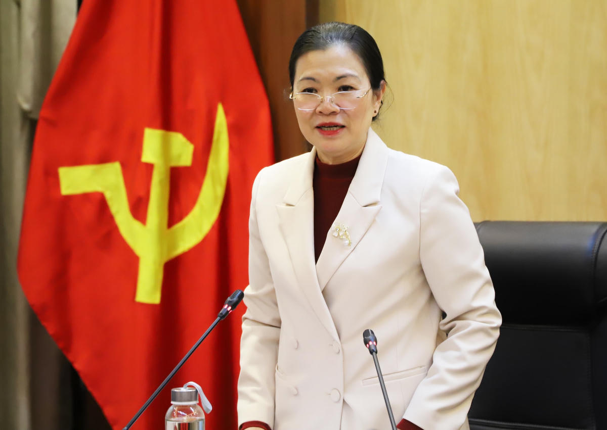 Phó Chủ tịch Trương Thị Ngọc Ánh phát biểu tại Hội nghị.