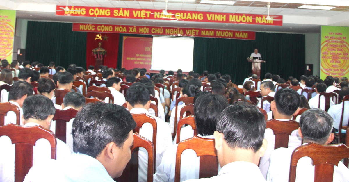 Quang cảnh hội nghị tập huấn.