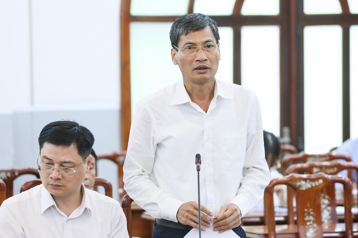 Ông Nguyễn Anh Tuấn - Phó Chủ tịch Thường trực Ủy ban MTTQ thành phố Hà Nội phát biểu tại Hội thảo.