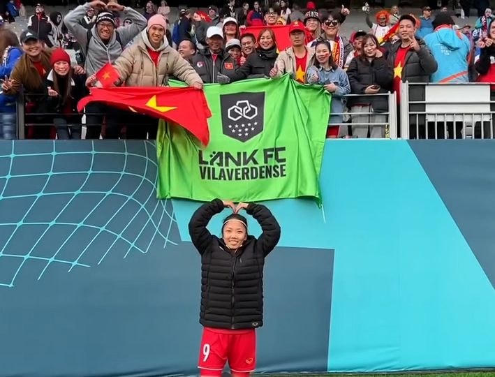 Huỳnh Như - cầu thủ duy nhất của Länk FC Vilaverdense góp mặt tại World Cup 2023. Nguồn: Vietnam Football.