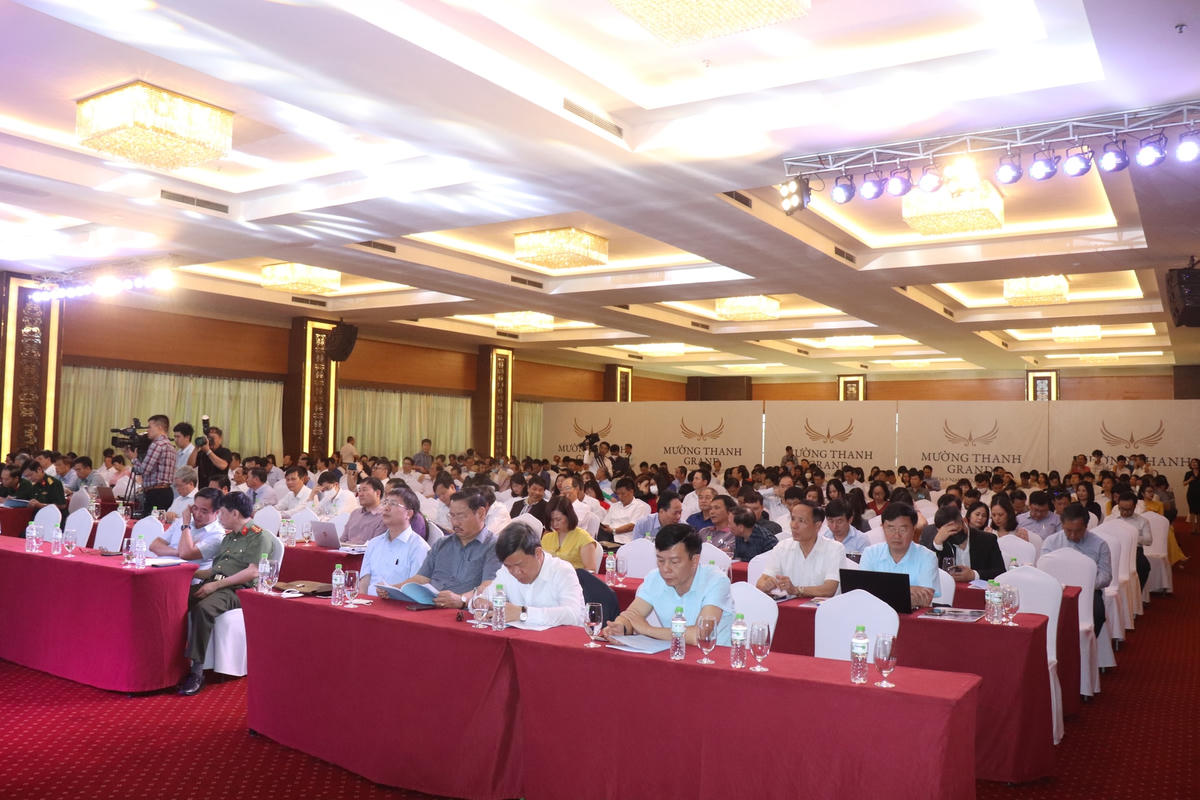 Toàn cảnh hội nghị tổng kết công tác Hội Nhà báo Việt Nam năm 2021.  