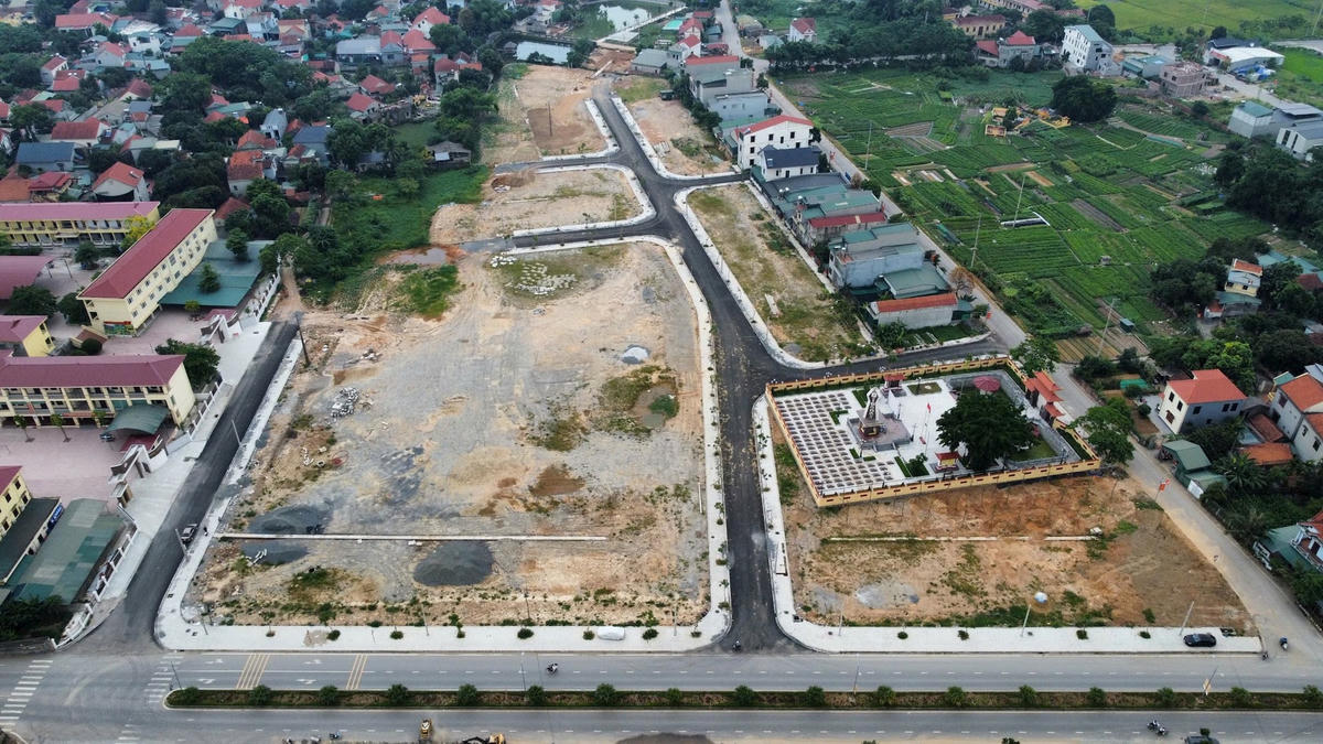 Tổng thể dự án khu Văn hóa - Thể dục thể thao và khu đô thị mới Đồng Nhà Vam. Ảnh: Ngô Hùng.