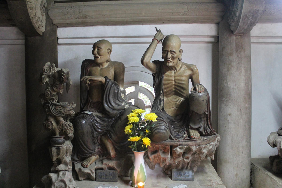 Hệ thống tượng Phật ở chùa Tây Phương được giới nghiên cứu đánh giá cao.  