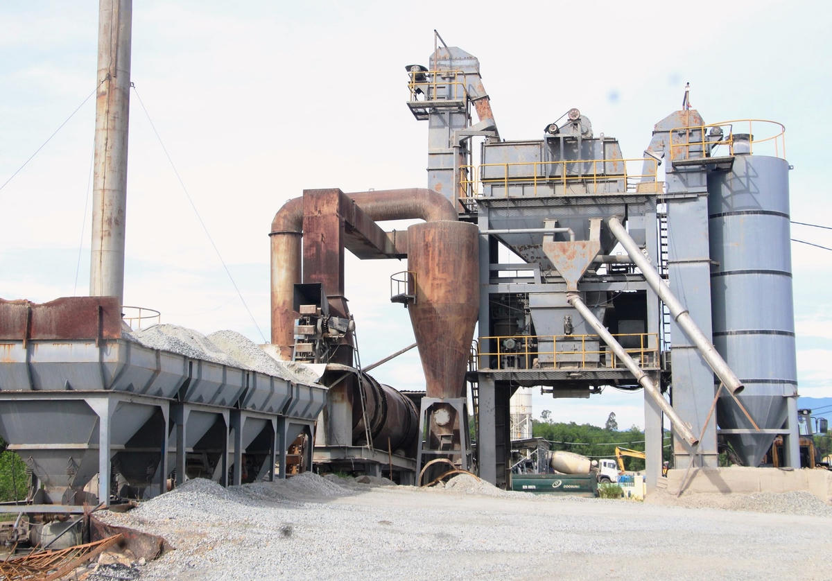 Trạm bê tông nhựa nóng ở Cụm công nghiệp Quế Cường đã dừng hoạt động.