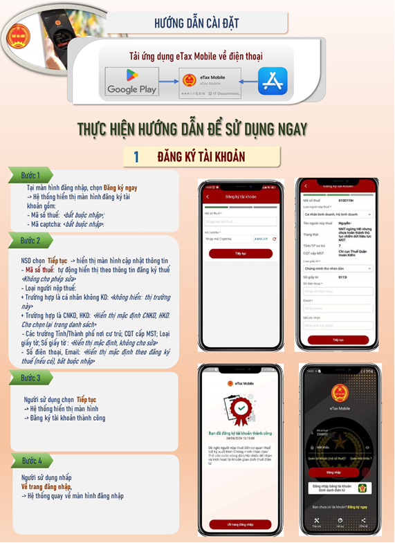 Etaxmobile - tiện ích thuế số cho mọi cá nhân