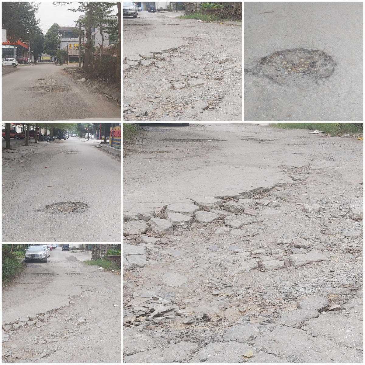 Dự án Khu đô thị mới Vinh Tân chưa bàn giao cho chính quyền quản lý đã xuống cấp.