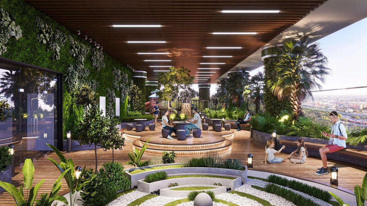 Nội thất nhập khẩu từ các thương hiệu đình đám bên trong căn hộ Sky Villa.