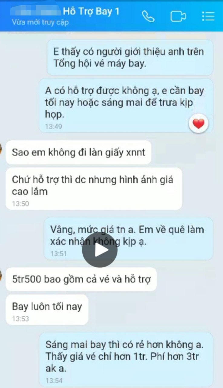 Một hành khách không có bất kỳ giấy tờ tuỳ thân nào được một đại lý báo phí hơn 3 triệu đồng để hỗ trợ bay từ Hà Nội vào TP Hồ Chí Minh.