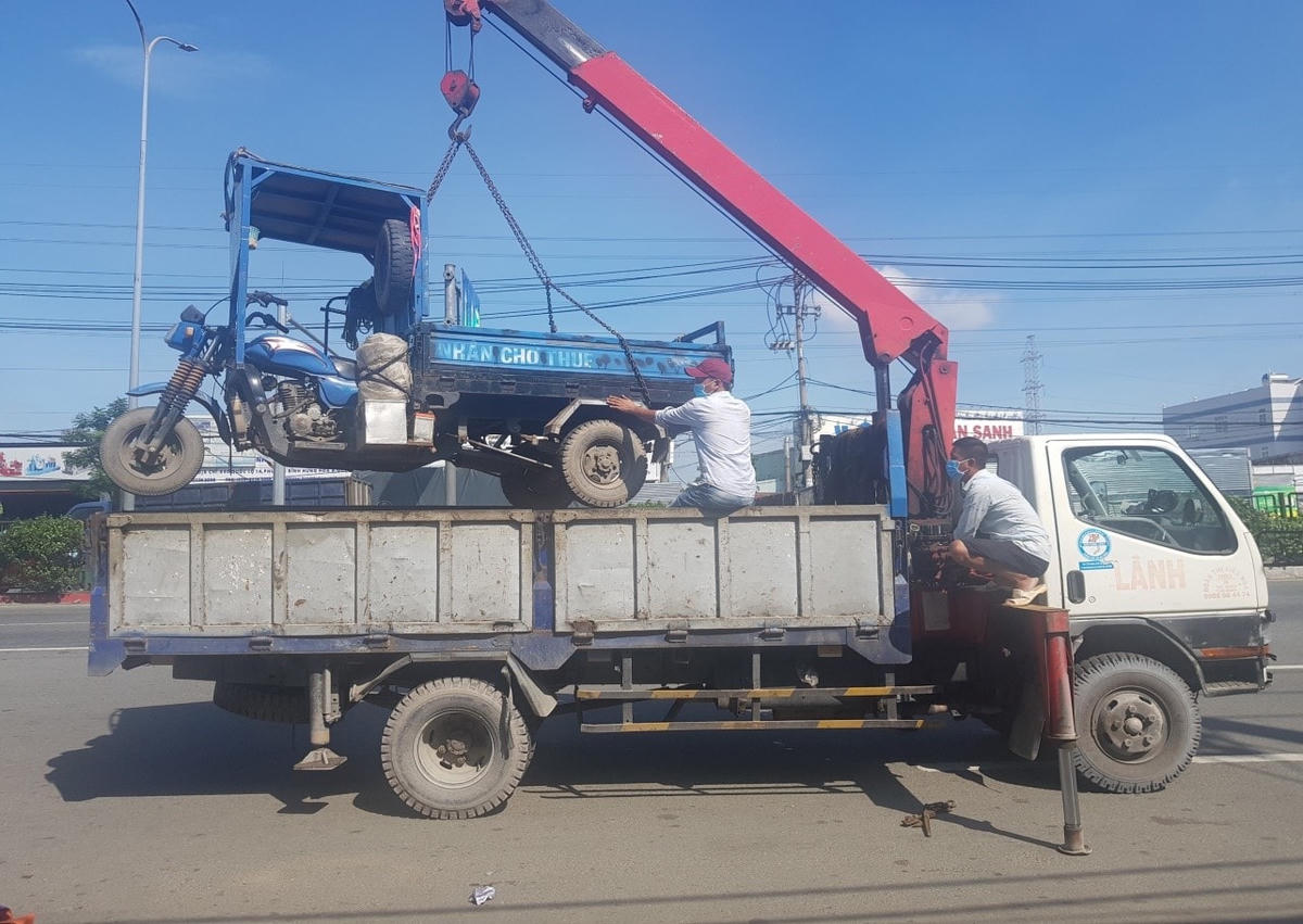 Các phương tiện vi phạm giao thông sẽ bị tạm giữ.