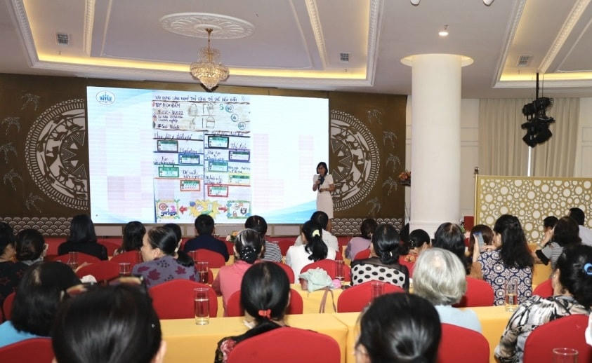 Quang cảnh buổi tập huấn.