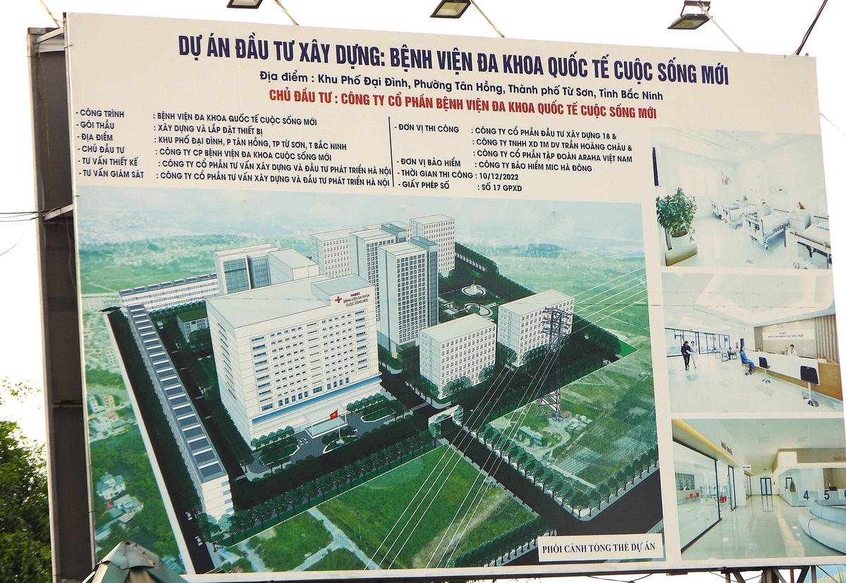 Phối cảnh tổng thể dự án Bệnh viện Cuộc sống mới.