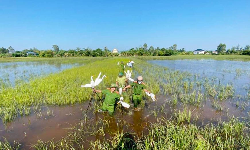 Hạt Kiểm lâm huyện Nghi Xuân cùng lực lượng công an các xã đã triển khai các biện pháp ngăn chặn, xử lý tình trạng đánh bắt, tận diệt chim trời tự nhiên.