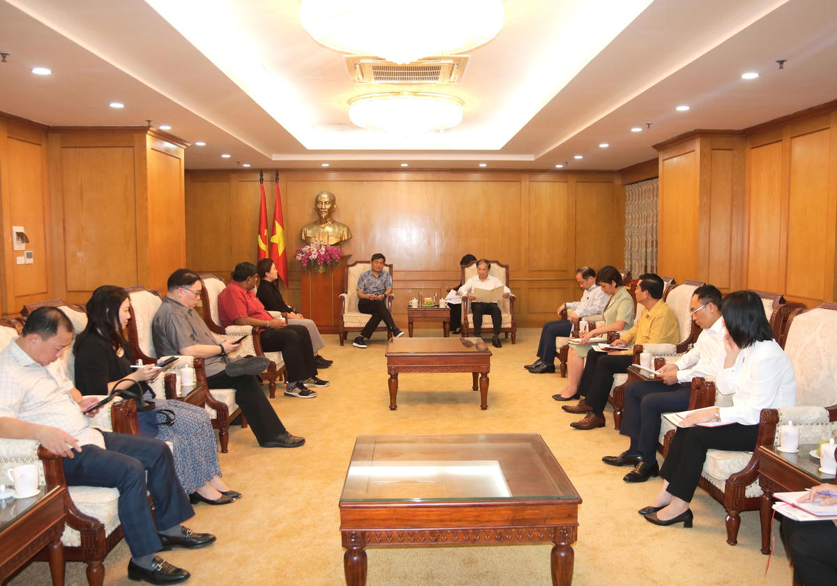 Quang cảnh buổi tiếp.