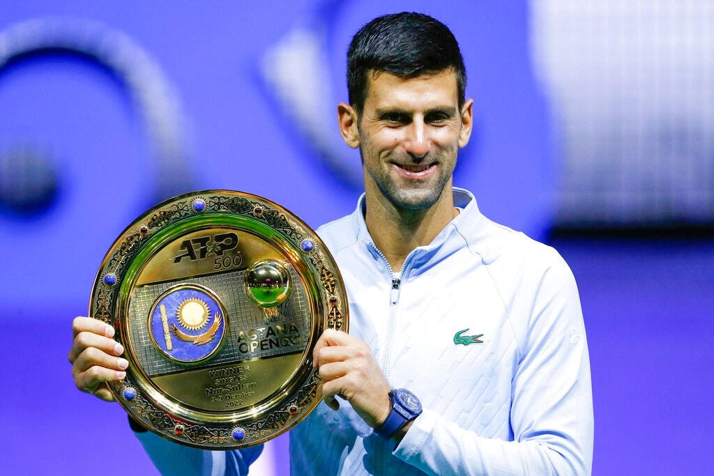 Vô địch Astana Open, Djokovic có danh hiệu thứ 90 trong sự nghiệp (Ảnh: AP).