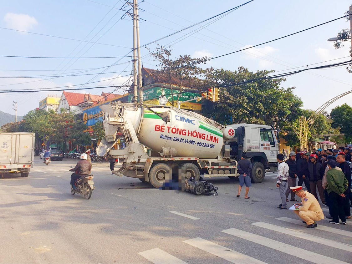 Hiện trường vụ tai nạn.