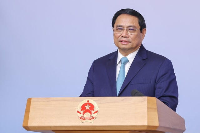 Thủ tướng Chính phủ Phạm Minh Chính phát biểu tại hội nghị.