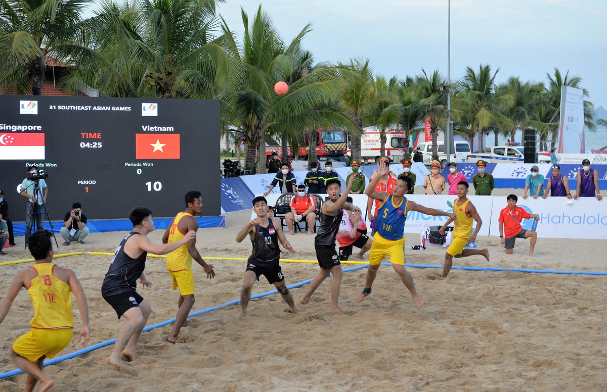 Đội tuyển bóng ném Việt Nam ghi chiến thắng đầu tiên mở màn SEA Games 31