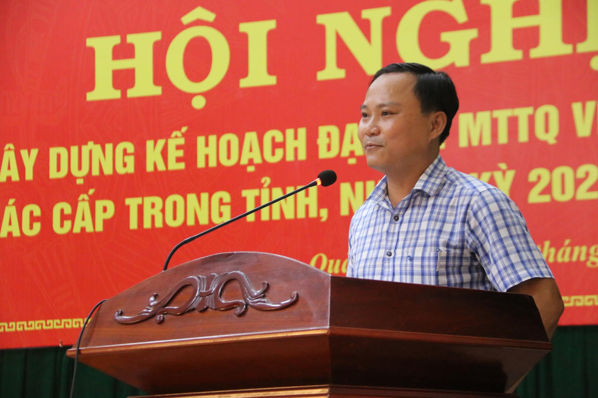 Quảng Trị: Xây dựng kế hoạch tổ chức đại hội Mặt trận các cấp trong tỉnh