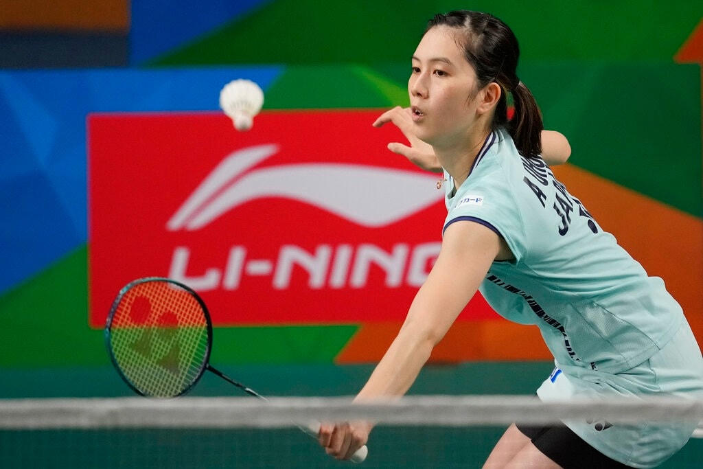 Aya Ohori thất bại trước Thùy Linh sau 3 set đấu căng thẳng (Ảnh: AP).