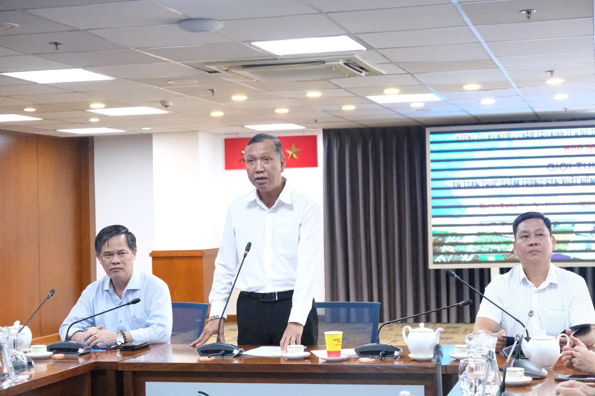 Quang cảnh về buổi họp giới thiệu về Toạ đàm “An toàn thực phẩm trong sản xuất nông nghiệp qua góc nhìn báo chí và truyền thông” được tổ chức chiều 13/11.