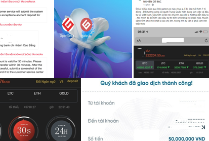 Các chiêu tội phạm sử dụng để lừa đảo chiếm đoạt tài sản của người dân qua mạng vừa được công an chỉ rõ (Ảnh: Cơ quan công an cung cấp).