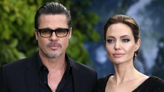Brad Pitt và Angelina Jolie thuở còn mặn nồng. 