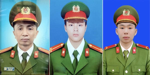 Thượng tá Đặng Anh Quân; Thượng úy Đỗ Đức Việt và Hạ sĩ Nguyễn Đình Phúc hy sinh khi làm nhiệm vụ chữa cháy quán Karaoke ISIS số 231 bờ sông Quan Hoa, phường Quan Hoa, quận Cầu Giấy, Hà Nội, chiều 1/8.