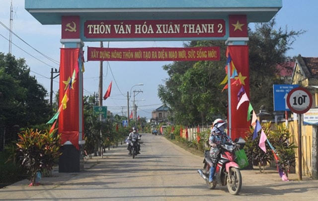 Khu dân cư kiểu mẫu ở thôn Xuân Thạnh 2, xã Hòa Tân Tây, huyện Tây Hòa. 