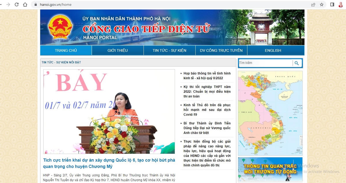 Trung tâm Báo chí Thủ đô Hà Nội được thành lập trên cơ sở tổ chức lại Cổng Giao tiếp điện tử Hà Nội.