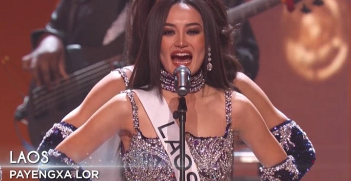 Hoa hậu Lào lọt Top 16 Miss Universe 2022.