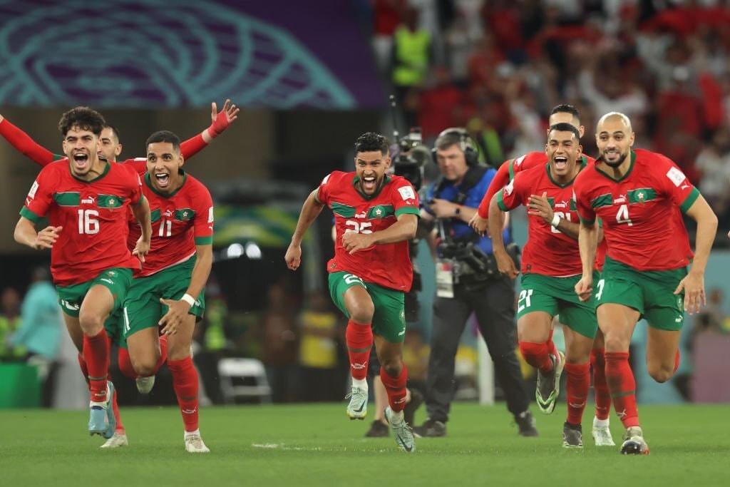 Morocco được ví như đội bóng Liên hợp quốc, nhưng Regragui đã biết cách biến họ thành một khối thống nhất. Ảnh: Getty.