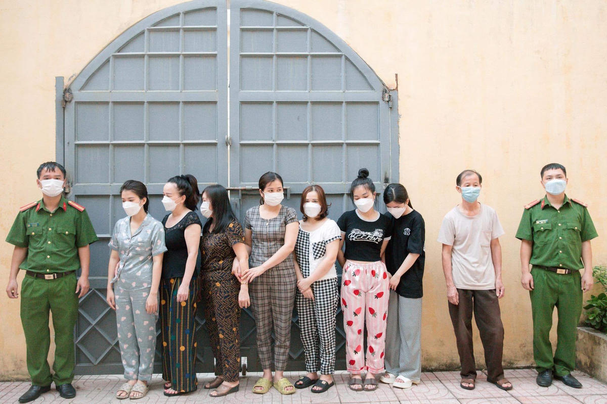 Một số đối tượng bị bắt giữ.