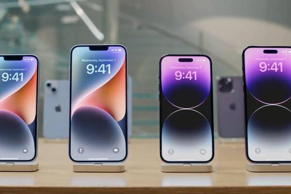 Các mẫu iPhone 14 được bày bán trên thị trường. Ảnh: Straitstimes.