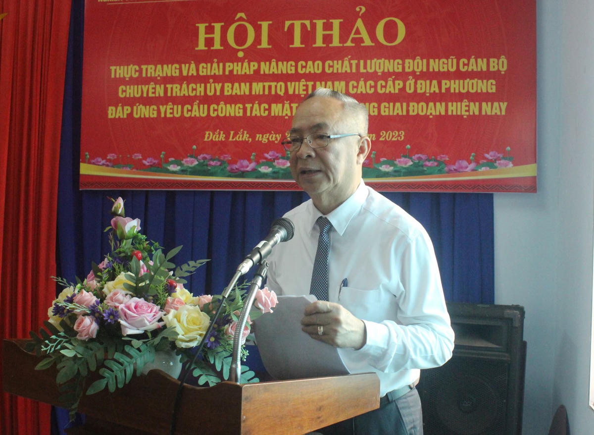 Ông Lê Xuân Sương phát biểu thảo luận tại Hội thảo.