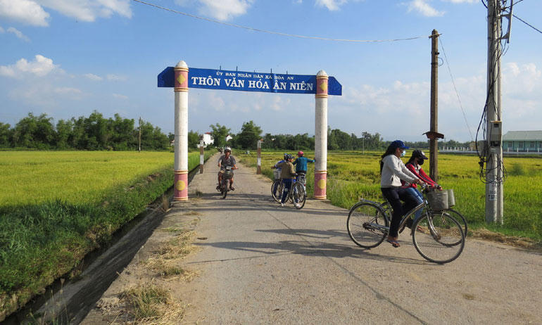 Đường NTM xã Ân Niên, huyện phú hòa (Phú Yên) ngày càng khang trang.