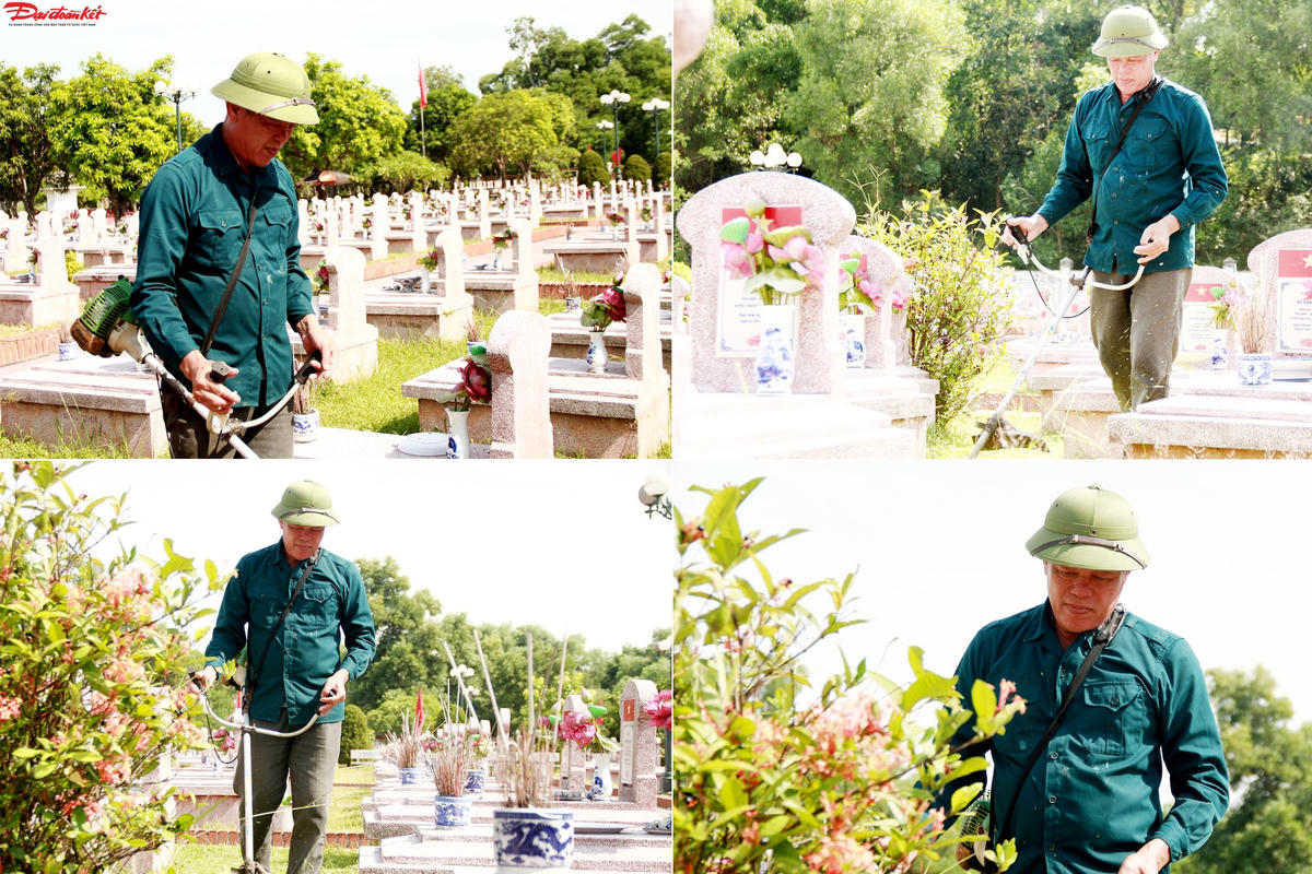 Xúc động chuyện người đàn ông thay cha làm quản trang tại Nghĩa trang liệt sĩ Núi Nài