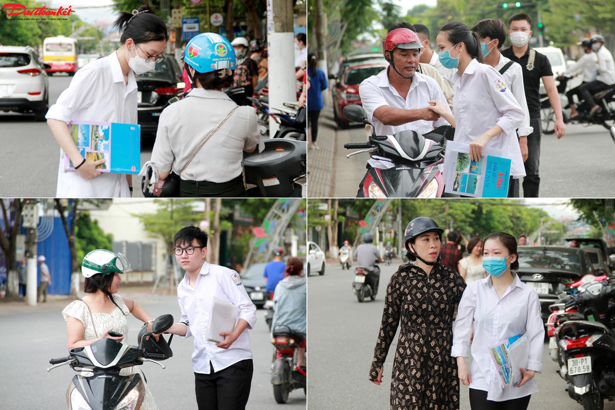 Những lời dặn dò con trước lúc vào phòng thi.