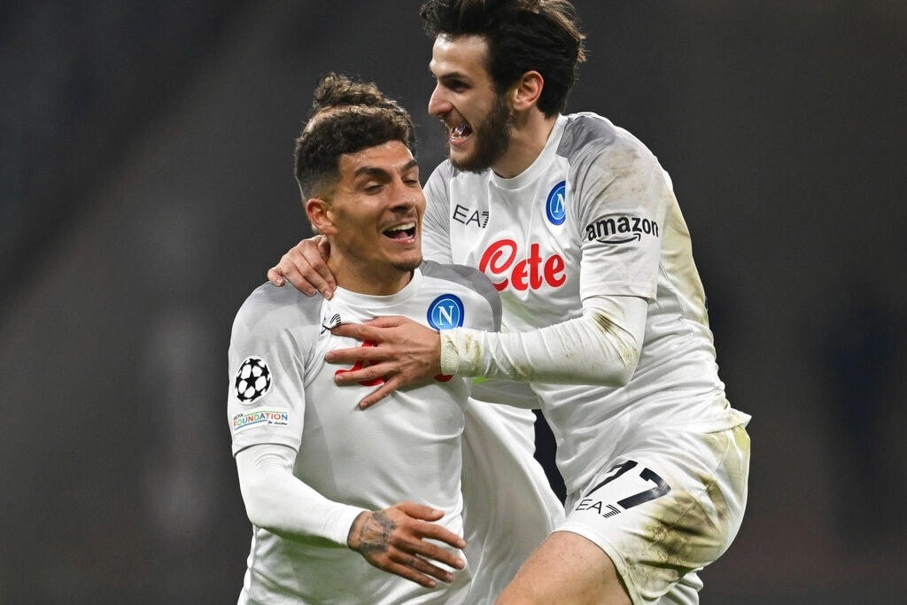Lorenzo ấn định chiến thắng chung cuộc 2-0 cho Napoli ở phút 65 của trận đấu (Ảnh: AP).