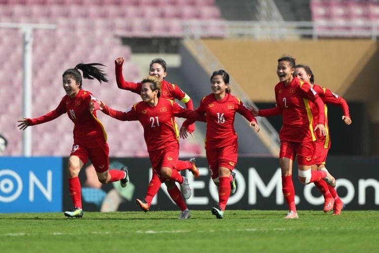 Đây là lần đầu tiên đội tuyển nữ Việt Nam tham dự World Cup (Ảnh: AFC).