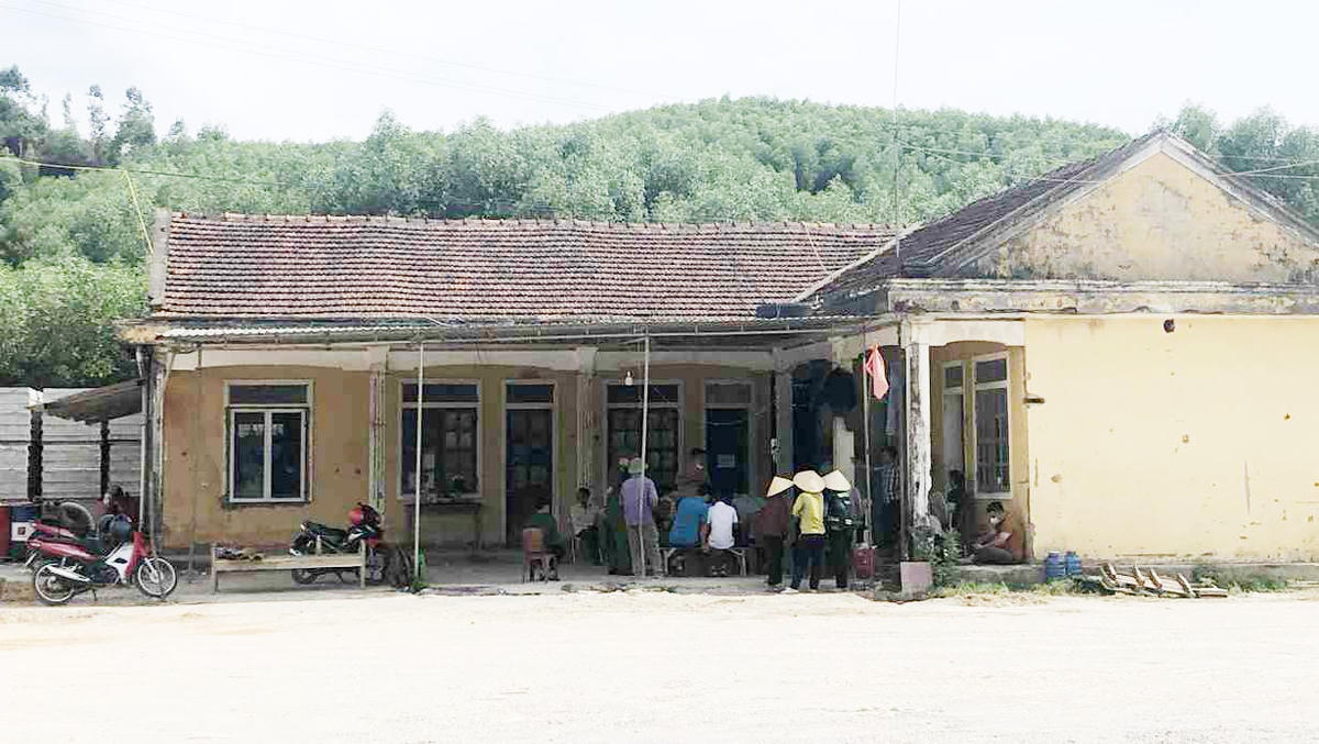 Hiện trường nơi xảy ra sự việc.
