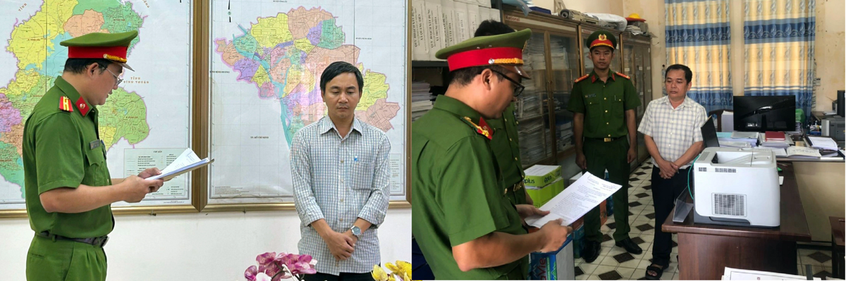 Lương Quang Huy và Nguyễn Văn Nhật Huy từ trái sang phải. Ảnh: C.A. cung cấp.