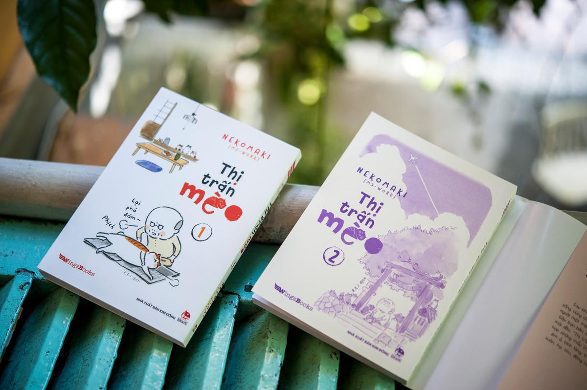 “Thị trấn Mèo” là bộ sách với những trang truyện màu nước tươi sáng và ấm áp.