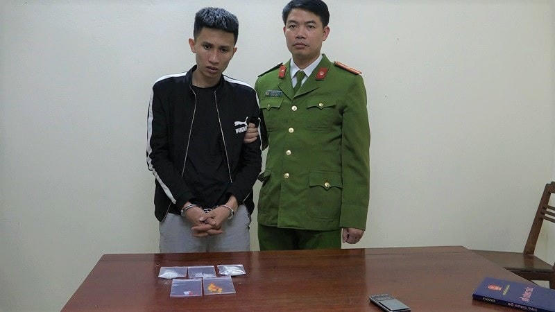 Nguyễn Mạnh Đức tại cơ quan Công an.