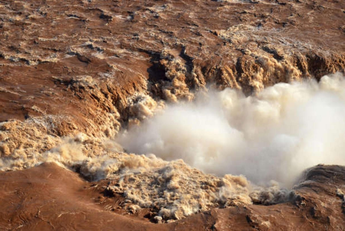 Hình ảnh từ trên cao của thác Iguazu thuộc tỉnh Misiones ở Tây Bắc Argentina.  
