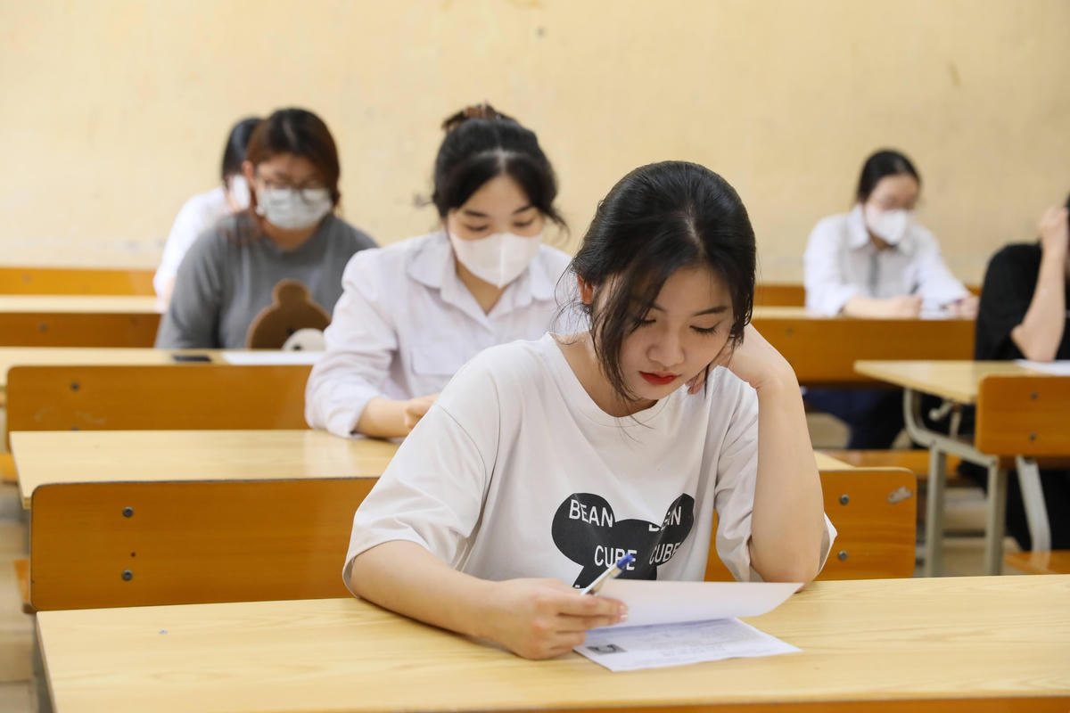 Thí sinh dự thi tốt nghiệp THPT năm 2023. Ảnh: Quang Vinh.