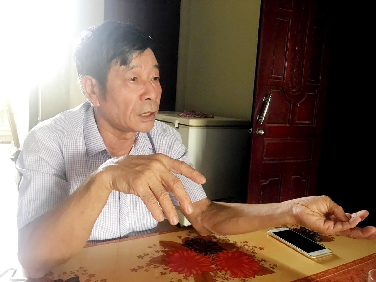 Ông Hoàng Văn Bẹ - Chủ tịch Hội Người cao tuổi thị xã Kỳ Anh, nguyên Chủ tịch Ủy ban MTTQ huyện Kỳ Anh.  